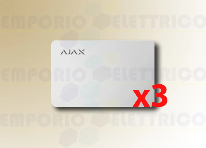 ajax kontaktlose Karte pass weiss (3 Geräten) 38224