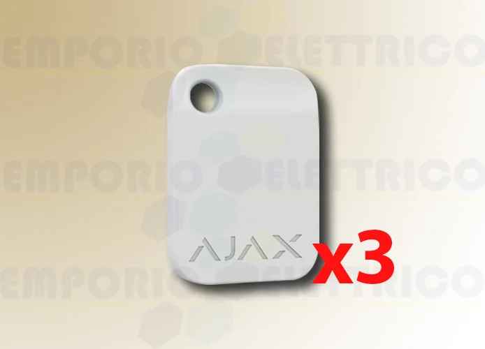 ajax kontaktloser Schlüsselanhänger, weiss tag (3 Geräten) 38232