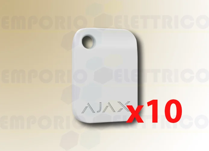 ajax kontaktloser Schlüsselanhänger, weiss tag (10 Geräten) 38230